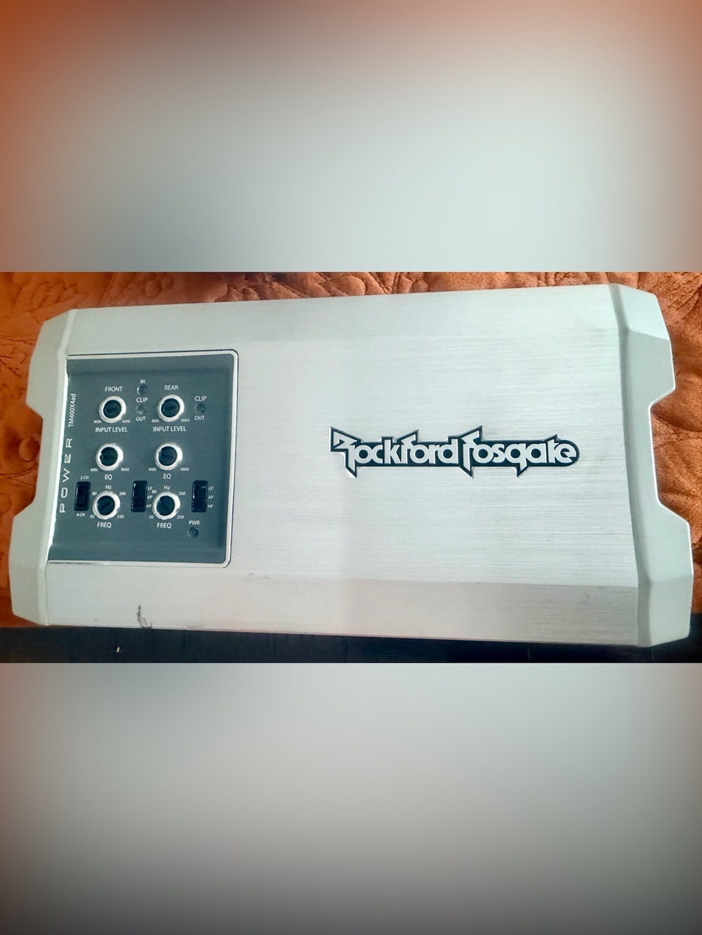 Rockford Fosgate Silver Motorcycle Amp
